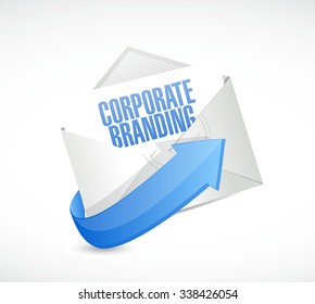 Corporate Branding mail sign concept illustration design graphic