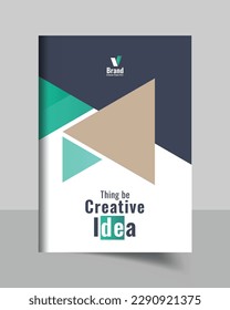 corporate brochure cover page or book cover template design