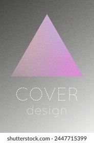 Corporate brochure cover page. Minimalist geometric element. Hipster mockup for annual report.