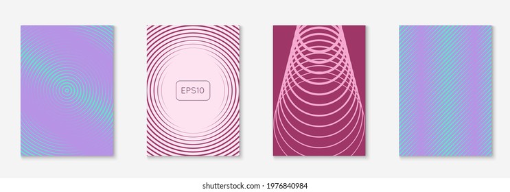 Corporate brochure cover page. Purple and turquoise. Simple flyer, banner, wallpaper, journal layout. Corporate brochure cover page with minimalist geometric element.