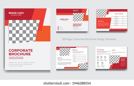 Corporate Brochure Design Template , Print Ready Clean Corporate Brochure 