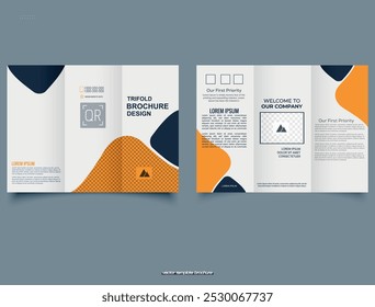 Corporate Brochure Design Template, Riverside Identification Template