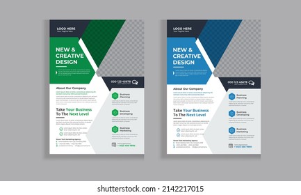 Plantilla de diseño de volante de folletos corporativos A4, Cartera, diseño de vector de plantilla para la revista Catalog, Poster, presentación corporativa