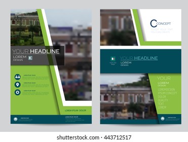 corporate brochure flyer design layout template in A4 size.vector