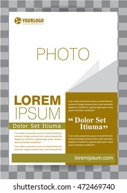 Corporate brochure flyer design layout template vector eps10