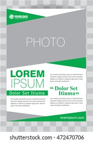 Corporate brochure flyer design layout template vector eps10