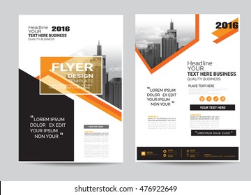 corporate brochure flyer design layout template in A4 size, modern style.vector