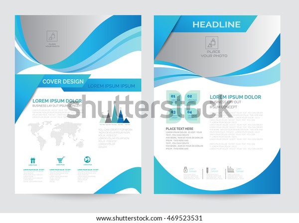 Corporate Brochure Flyer Design Layout Template Stock Vector (Royalty ...