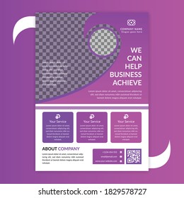 Corporate brochure flyer design vector template. Annual report, magazine and book cover design, vector illustration, A4 corporate presentation, easy to use and edit.