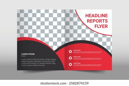 Corporate brochure layout, Brochure template