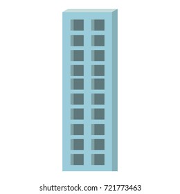 corporate building icon colorful silhouette without contour vector illustration