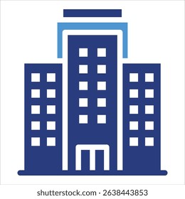 Corporate Building Icon Element For Design