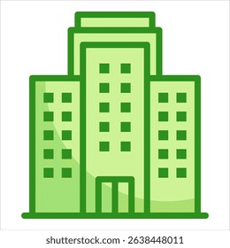Corporate Building Icon Element For Design