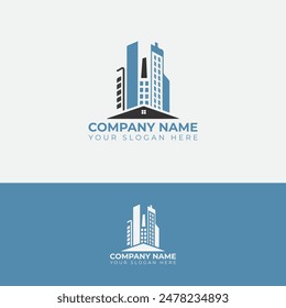 Corporate Building Logo Design concept Template Element