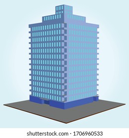 corporate bulling illustration concept house apartment vector corporate house icon