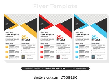 Corporate Busienss Flyer Template Design Vector