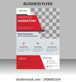 Corporate Business abstract vector template for Brochure, Poster, Corporate Presentation, Portfolio, Flyer, an infographic with red and black colour size A4.