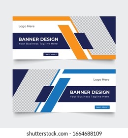 Corporate Business Agency Web Facebook  Cover Banner Design Template.