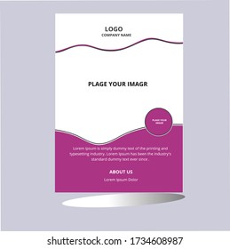 Corporate business annual report brochure flyer design. Leaflet cover presentation. Flier with Abstract geometric background. Modern publication poster magazine, layout template A4 flyer 