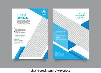 Corporate Business Annual Report Brochure Flyer Design. Leaflet Cover Presentation. Flier With Abstract Geometric Background. Modern Publication Poster Magazine, Template A4 Flyer