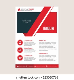 Corporate business annual report brochure flyer design. Leaflet cover presentation. Flier with Abstract geometric background. Modern publication poster magazine, layout template A4 flyer