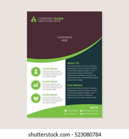 Corporate business annual report brochure flyer design. Leaflet cover presentation. Flier with Abstract geometric background. Modern publication poster magazine, layout template A4 flyer