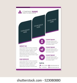 Corporate business annual report brochure flyer design. Leaflet cover presentation. Flier with Abstract geometric background. Modern publication poster magazine, layout template A4 flyer