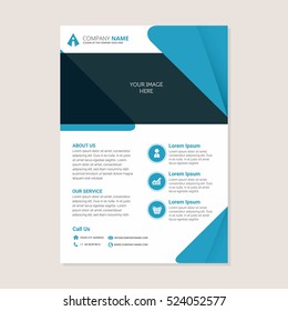 Corporate Business Annual Report Brochure Flyer Design. Leaflet Cover Presentation. Flier With Abstract Geometric Background. Modern Publication Poster Magazine, Layout Template A4 Flyer