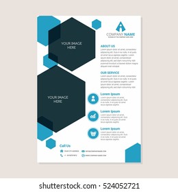 Corporate business annual report brochure flyer design. Leaflet cover presentation. Flier with Abstract geometric background. Modern publication poster magazine, layout template A4 flyer