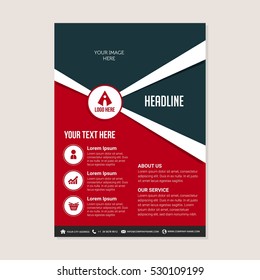 Corporate business annual report brochure flyer design. Leaflet cover presentation. Flier with Abstract geometric background. Modern publication poster magazine, layout template A4 flyer