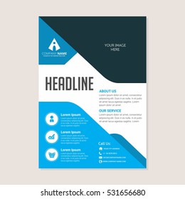 Corporate Business Annual Report Brochure Flyer Design. Leaflet Cover Presentation. Flier With Abstract Geometric Background. Modern Publication Poster Magazine, Layout Template A4 Flyer