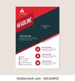 Corporate Business Annual Report Brochure Flyer Design. Leaflet Cover Presentation. Flier With Abstract Geometric Background. Modern Publication Poster Magazine, Layout Template A4 Flyer