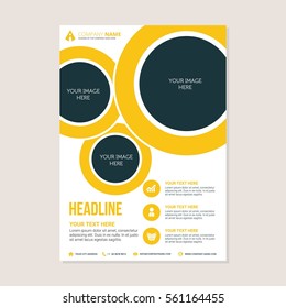 Corporate Business Annual Report Brochure Flyer Design. Leaflet Cover Presentation. Flier With Abstract Geometric Background. Modern Publication Poster Magazine, Layout Template A4 Flyer