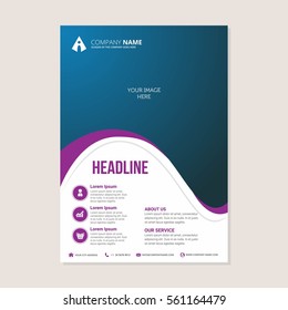 Corporate business annual report brochure flyer design. Leaflet cover presentation. Flier with Abstract geometric background. Modern publication poster magazine, layout template A4 flyer