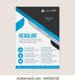 Corporate business annual report brochure flyer design. Leaflet cover presentation. Flier with Abstract geometric background. Modern publication poster magazine, layout template A4 flyer