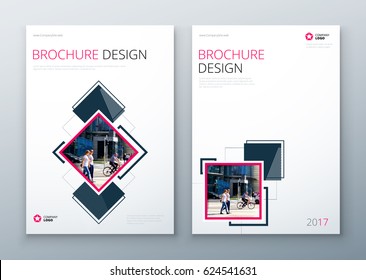 Relatório anual de negócios corporativos Capa, folheto ou design de folheto. Apresentação de folheto. Catálogo com fundo geométrico abstrato. Publicação moderna revista cartaz, layout, modelo para negócios