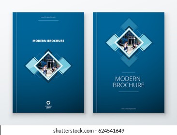 Corporate Business Annual Report Cover, brochure or flyer design. Leaflet presentation. Catalog with Abstract geometric background. Modern publication poster magazine, layout, template for business