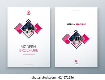 Corporate Business Annual Report Cover, brochure or flyer design. Leaflet presentation. Catalog with Abstract geometric background. Modern publication poster magazine, layout, template for business