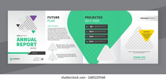 Corporate business annual report template