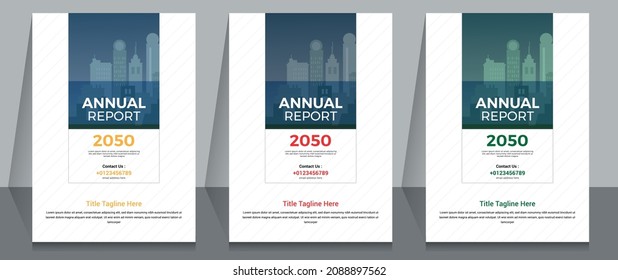 Corporate Business Annual Report Template Design