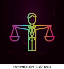 Corporate and business, balance nolan icon. Simple thin line, outline vector of Corporate and business icons for ui and ux, website or mobile application