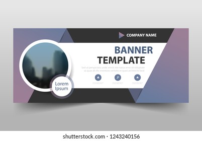 Corporate business banner template, horizontal advertising business banner layout template sign set , clean abstract cover header background Cfor website design