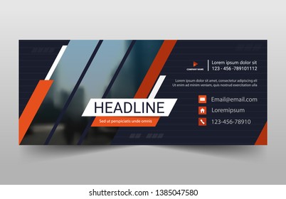 Corporate business banner template, horizontal advertising business banner layout template sign set , clean abstract cover header background for website design