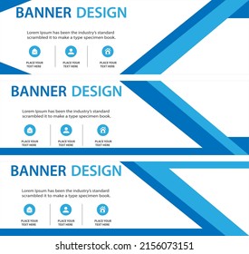modèle de bannière d'entreprise, modèle horizontal de présentation de bannière d'entreprise modèle de mise en page de bannière d'entreprise ensemble de plans plats, arrière-plan abstrait propre de couverture pour la conception de site Web