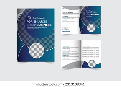 Corporate Business Bi fold Brochure Design