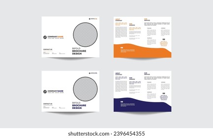 Corporate, Business  Bi fold Brochure Design Template
