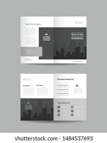 Corporate Business Bifold Brochure Template