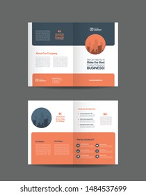 Corporate Business Bifold Brochure Template