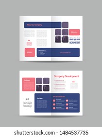 Corporate Business Bifold Brochure Template