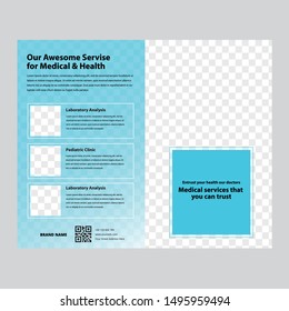 corporate business bifold brochure template